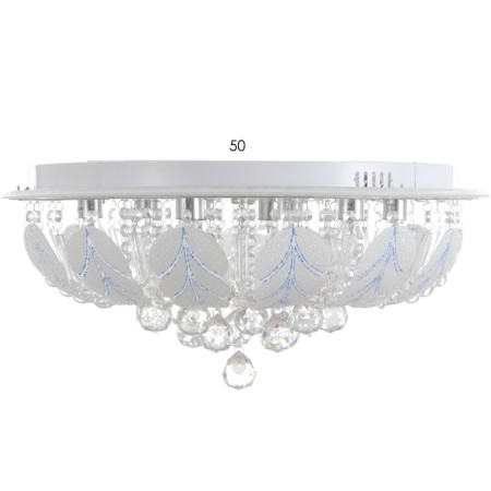 Chandelier 5855/600 chrome 8x40W E14 LED+Blue PDU 60x60x27cm-9