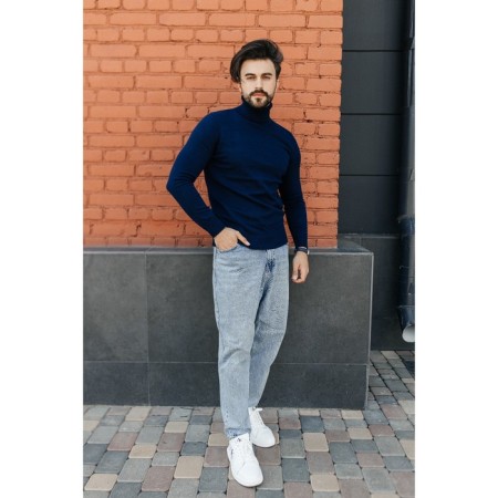 Jumper male ise, size 54, dark blue color-5