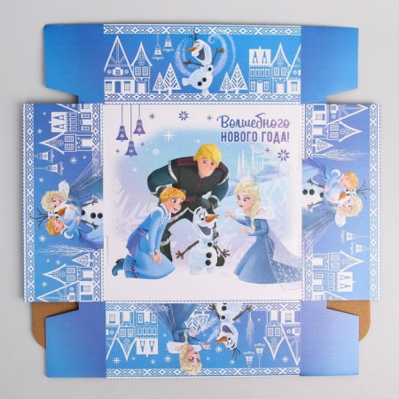 Gift box "New Year" 24.5x24.5x9.5 cm, cold heart-4
