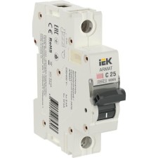 Circuit breaker automatic IEK AR-M06N-1-C025 1P, 25A,