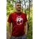 T-shirt Payer World Tour, Cotton, Bordeaux, XXXL