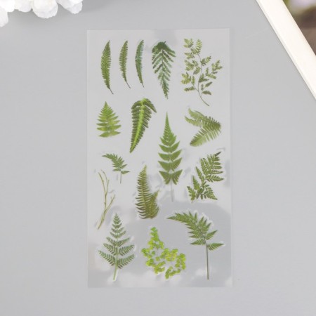 Stickers Plastic "Tropical Leaves" set of 6 sheets 10x18 cm-2