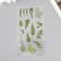 Stickers Plastic "Tropical Leaves" set of 6 sheets 10x18 cm