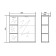 Wardrobe-mirror Versailles (suite) with backlighting left 60 15 cm x 60 cm x 70 cm