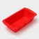 Baking uniform “Bread”, silicone, 25.5 × 13 × 5 cm, intra -size 20.5 × 11 cm, red color