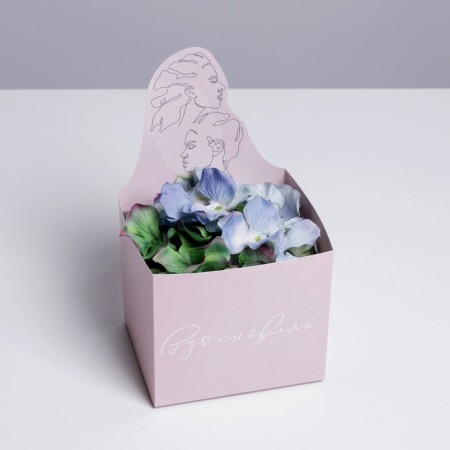 Boxes for mini bouquets "Line", 12 × 20 × 10 cm-4