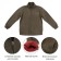 Fleas jacket men's, size l, 48-50