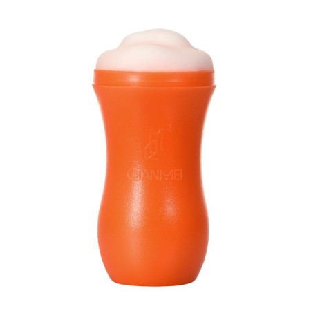 Masturbator Toyfa A-Toys, mouth, orange/bodily, 14 cm-2