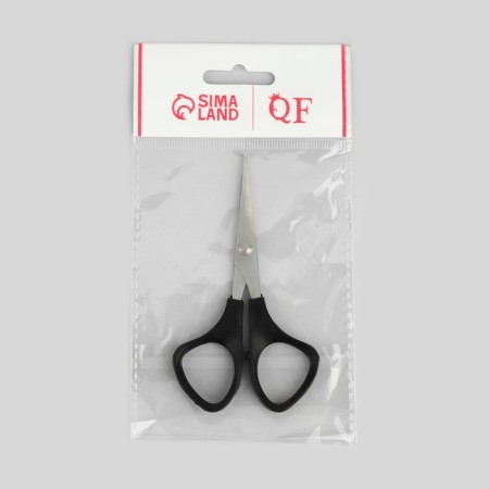Scissors manicure, straight, 10.5 cm, silver color/black-3