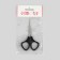 Scissors manicure, straight, 10.5 cm, silver color/black