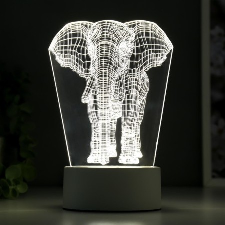 Lamp "Elephant" LED white from the network 9.5x12.5x19cm Risalux-2