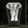 Lamp "Elephant" LED white from the network 9.5x12.5x19cm Risalux