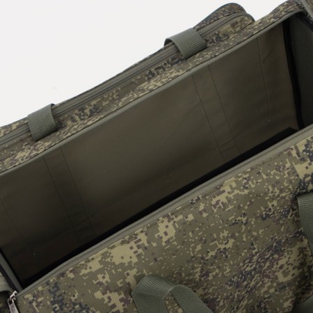 Road bag on lightning, 3 outer pockets, long belt, camouflage color-2