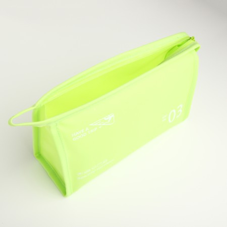 Lightning cosmetic bag, green color-2