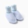 Baby booties, blue color, age 1-3 months