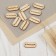 Set of wood stripes "Hand Made", 2.4 × 1.2 cm, 10 pcs