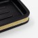 Joy Home soap dish, Polyires, black with wood decor