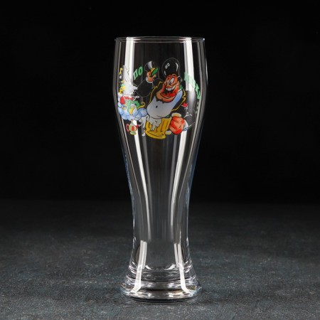 Set "jokes", 2 glasses for beer 300 ml, ashtray-4