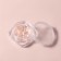 Decorative elements for the decor "heart", voluminous, with sparkles, translucent/pink color