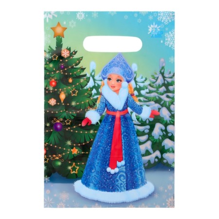 Package "Granddaughter of Frost", polyethylene with a cut pen, 30x20 cm, 30 μm