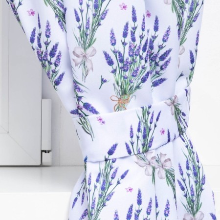 A set of curtains for a kitchen with sequences Lavender 145x180cm-2 pcs., 100% p/e-2