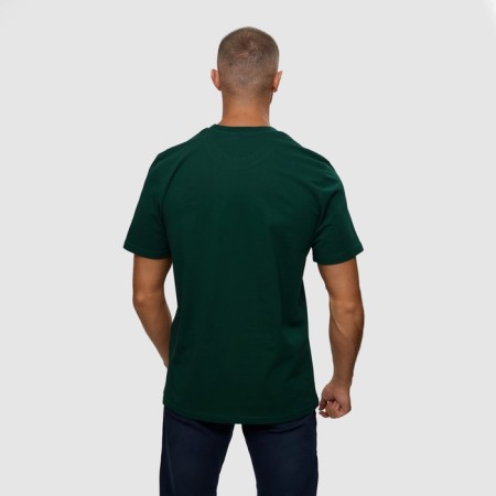 T -shirt male, green color/print mix, size l-3