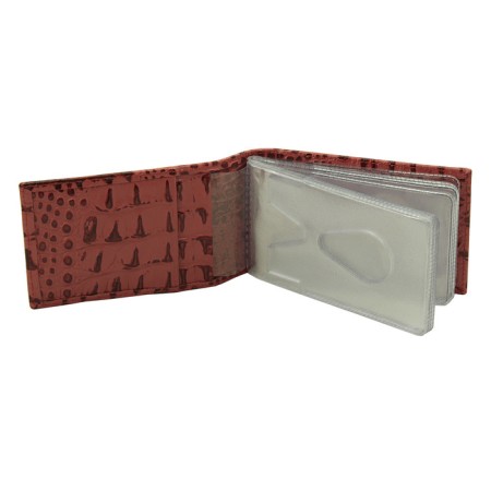 Businessman without fastening, 16 cards, burgundy color-1