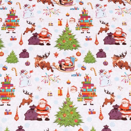 Glossy packaging paper "Christmas", bilateral, 70 x 100 cm-4