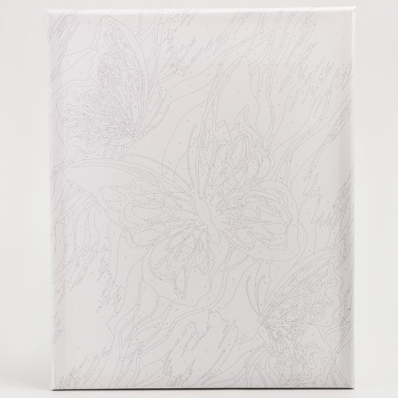 Picture on numbers on a canvas with a subframe with a gold paint "Butterfly", 40 x 50 cm-3
