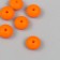 Busina silicone "flattened" orange-red d = 1.2 cm