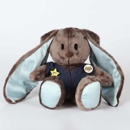 Soft toy "Baby LU in the vest", hare, 25 cm-2