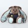 Soft toy "Baby LU in the vest", hare, 25 cm