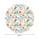 Tablecloth on the table "Lug of flowers", round, Saten, d = 150 cm