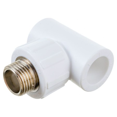 The Politekus tee, polypropylene, d = 20 mm x 3/4 ", external thread-2