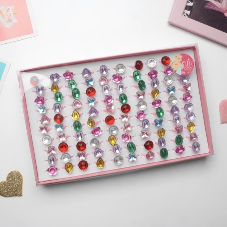 Children's ring "chosen" assorted, mix shape, mix color, dimensionless-1