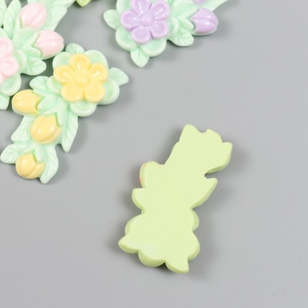 Decor for creativity Plastic "Flowers with flowers" MIX 4.2x1.9 cm-2