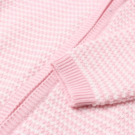 Kit for children (jumper, trousers), pink/white color, height 68 cm-4