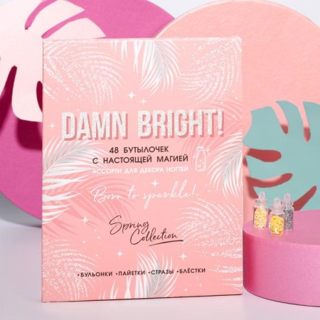 Assorted for Damn Bright nail decor, 48 bottles
