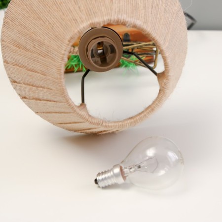 Table lamp with a clock "Bicycle" E14 15W 19x18x35 cm-7