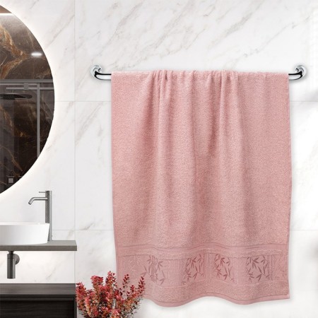 Tainted tange "Bamboo", 420 g, size 50x90 cm, pink color-3