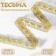 Weep decorative, metallized, 10 ± 1 m, 20 mm, gold color