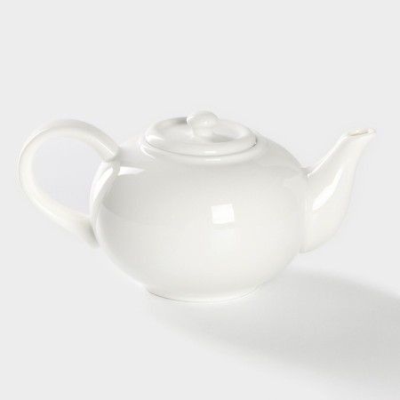 Teapot Porcelain Hot Magistro "Blanche", 600 ml, white color-4