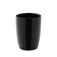 Axentia pisa glass for a bathroom made of black dolomite, Ø 7.5, height 10 cm