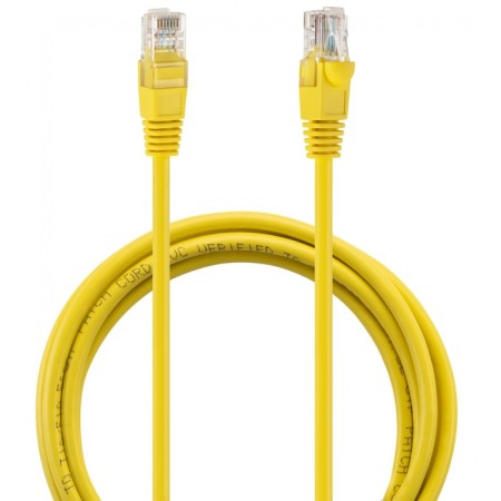 Buro UTP 4 pairs CAT5E CCA Molded 2M yellow RJ-45 (M) -RJ-45 (M)-1