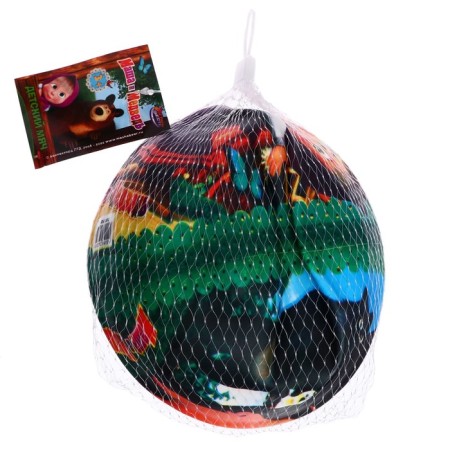 Ball "Masha and the Bear", 23 cm, in the grid-2