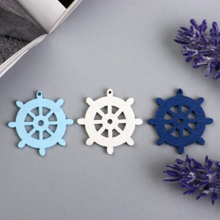 Decor for creativity tree "Speech/anchor" (set of 20 pcs) mix 13x10 cm