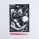 Engraving "cat on the ottoman" A5, with a metallic effect, holography