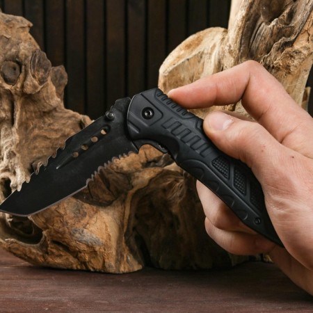Folding “shark” knife 21cm, blade 90mm/2.6mm-7