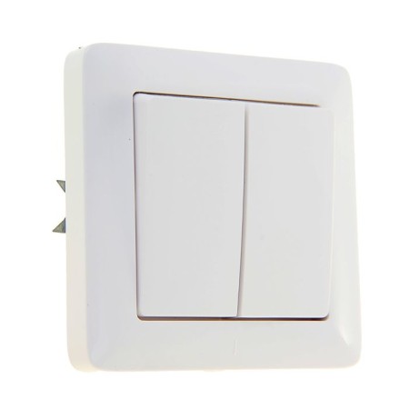 Hit switch Sche VS56-234-B, 6 A, 2 keys, hidden, white color