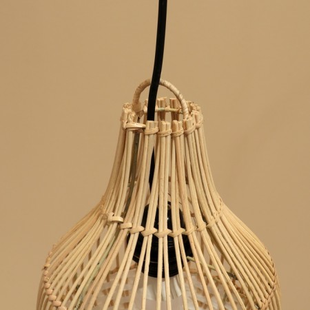 Lumber Ceiling from the rattan "Lukman" 1x120W, E27, 20x20x25 cm-3